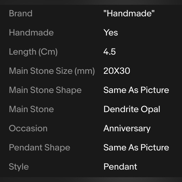 DENDRITE PENDANT - Picture 2 of 3